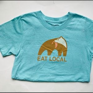 Patagonia “Eat Local” Printed T Shirt Size XS